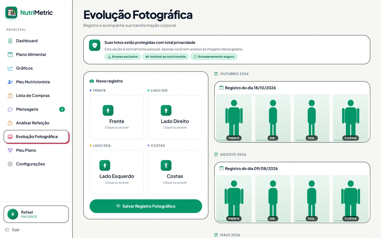 Tela: Evolução fotográfica lado a lado